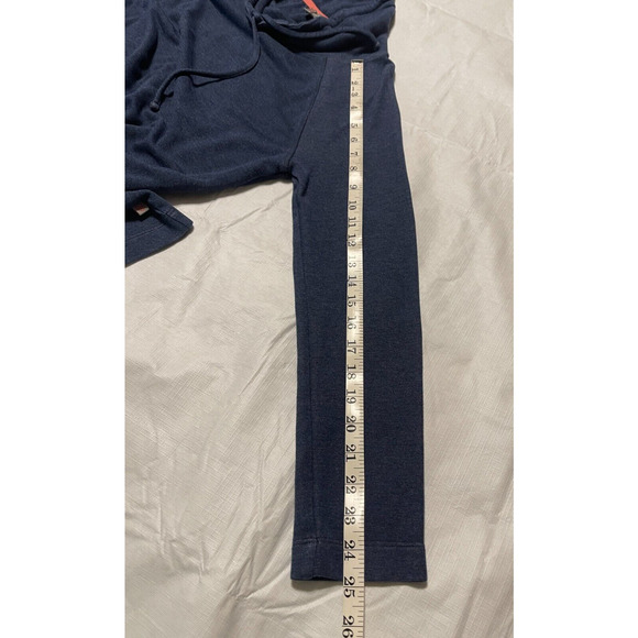 T by Talbots Sz M Heathered Blue Cowl Neck Long Sleeve Sweatshirt Casual Womens - Picture 4 of 9